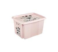 Keeeper Minnie Mouse Turn Around Stackable Box With Lid 30 Litre Nordic Pink, Pink