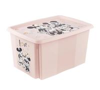 Minnie Mouse Turn Around Stacking Box with Lid 45 Litre Nordic Pink Keeeper Pink One Size
