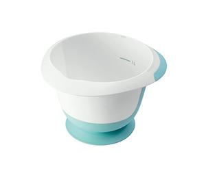 keeeper Mixing Bowl with Suction Cup and Non-Slip Surface, BPA-Free Plastic, 1.5 Litre, Mariella, Mint Green/White