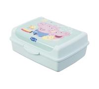 keeeper olek Peppa Pig Deco Clickbox Midi, 1 l, lunch box, dishwasher-safe, food-safe, aquamarine