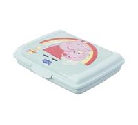 keeeper olek Peppa Pig Deco Clickbox Mini, 0.5 l, lunch box, dishwasher-safe, food-safe, Aquamarine
