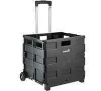 Keeeper Olli Foldable Shopping Trolley 65 Litre With 2 Wheels - Black