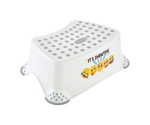 keeeper Panda Step Stool, From Approx. 3 to 14 Years, Anti-Slip Function, Tomek, White