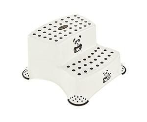 keeeper Panda Two-step Step Stool, From approx. 3 to approx. 14 years, Anti-slip function, Igor, White