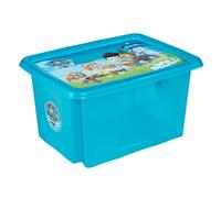 Keeeper Paw Patrol Storage Box with Lid 15 Litre Blue Transparent, Clear