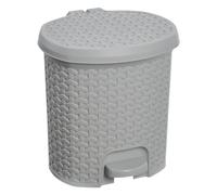 Keeeper Pedal Bin, Waste Bin with Pedal, 5.5 L, 22.5 X 24 X 26 Cm, Tjark, Grey (Nordic Grey)