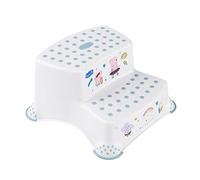 keeeper Peppa Pig Step Stool With 2 Steps, For Children From approx 3 to 14 Years Old, Anti-Slip Design, Igor, Nordic White