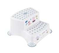 keeeper Peppa Pig Step Stool With 2 Steps, For Children From approx 3 to 14 Years Old, Anti-Slip Design, Igor, Nordic White
