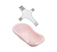 Pink Baby Bath 84cm with Plug & Baby Bath Safety Net Keeeper Pink One Size