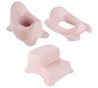 Keeeper Pink Baby Potty, toilet Seat & Double Step Stool, Multi
