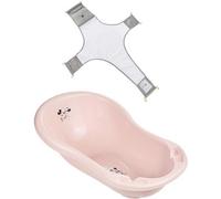 Keeeper Pink Disney Baby Bath 84Cm With Plug & Baby Bath Safety Net