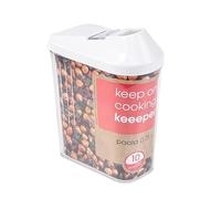keeeper Pouring Jar, Infinitely Adjustable Dispensing Lid, BPA-Free Plastic, 750 ml, 10.5x5.5x17 cm, Paola, White