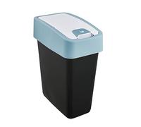 keeeper Premium Rubbish Bin with Flip Lid, Soft Touch, 10 L, Magne, Nordic Blue