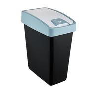 Keeeper Premium Waste Bin with Flip Lid 25 Litre - Black/Blue, Black