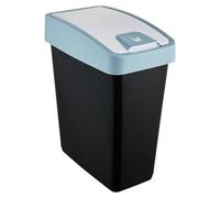 Keeeper Premium Waste Bin with Flip Lid 25 Litre - Black/Blue, Black