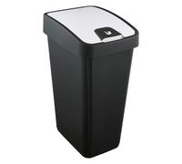 Keeeper Premium Waste Bin with Flip Lid 45 Litre in Black Keeeper Black