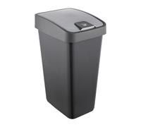 Keeeper Premium Waste Bin with Flip Lid, Soft Touch, 45 L, 40 X 30 X 61.5 Cm, Magne, Grey (Graphite)