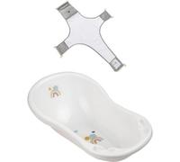 Keeeper Rainbow Baby Bath 84Cm With Plug & Baby Bath Safety Net