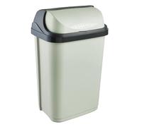 keeeper rasmus waste bin with roll lid, 25 l, 34 x 26 x 54 cm, Green (Soft Green)