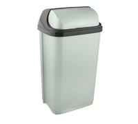 keeeper rasmus waste bin with roll-top lid, 50 l, 39 x 29.5 x 67.5 cm, Green (Soft Green)