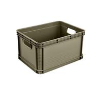keeeper robert Sturdy Transport Box, 20 l, 40 x 30 x 22 cm, Up to 30 kg load capacity, Acid-resistant and food-safe, Olive green (Olive)