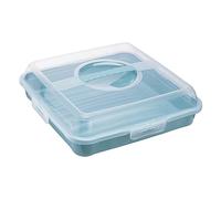 keeeper sandwich, Cake and muffin butler, Polypropylene, Square, Enrico, Nordic Blue (blue)