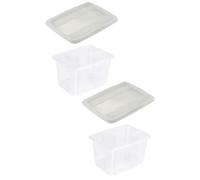 Keeeper Set Of 2 Storage Box 30 Litre With Lid Turn Around Stacking System