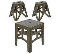 Keeeper Set of 2 Tom Foldable Chair and Timo Foldable Table - Olive, Green