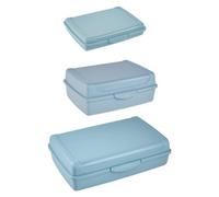 Keeeper Set of 3 Clip Lock Fresh Food Container in Blue Keeeper Blue