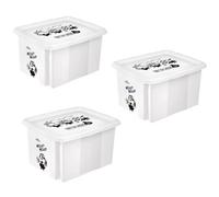 Keeeper Set Of 3 Minions Turning Stacking Box 24L - Grey