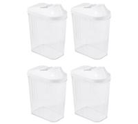 Keeeper Set Of 4 Clear Pouring Jar With White Infinitely Adjustable Dispensing Lid 500Ml