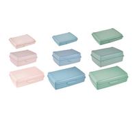 Keeeper Set Of 9 Clip Lock Fresh Food Container - Blue/Pink/Green, Multi