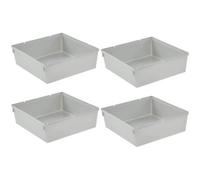 Keeeper Square Organizing System 15 X 15Cm Silver - Set Of 4