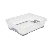keeeper Stackable Storage Basket, Anti-Slip, DIN A5, 26.5 x 20 x 7 cm, Jonas, Nordic Grey