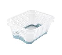 keeeper Stackable Storage Basket, Anti-Slip, DIN A7, 16 x 12 x 7 cm, Jonas, Nordic Blue
