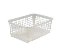 keeeper Storage Basket, Sturdy Plastic (PP), 4.5 Litre, 30 x 20 x 11 cm, Transparent-Natural