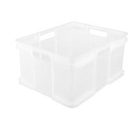 Keeeper Storage Box, Euro-Box XXL, Sturdy Plastic (PP), 52 x 43 x 28 cm, 54 l, Transparent- Natural