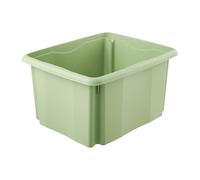 keeeper Storage Box With Turn Around Stacking System, 24L, 41 X 34.5 X 22cm, Emil Eco Line, Green (Eco Grass Green)