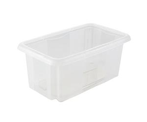 keeeper Storage Box with Turn Around Stacking system, 35x20.5x15 cm, 7 Litre, Emil, Transparent