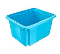 keeeper Storage Box with Turn Around Stacking system, 41x34.5x22 cm, 24 Litre, Emil, Blue