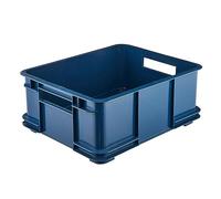 keeeper Storage Container with Carrying Handles, Euro-Box L, Procyclen, 20.5 litres, Bruno Eco Line, Blue
