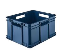 keeeper Storage Container with Carrying Handles, Euro-Box XL, Procyclen, 28 litres, Bruno Eco Line, Blue