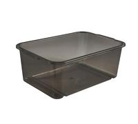 Keeeper Storage Tub, Strong Plastic (PP), 4.5 L, 30 x 20 x 11 cm, Wilma, Crystal Grey