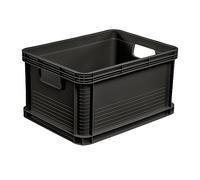 keeeper Strong Transport Box, Acid-Resistant and Food Safe, 40x30x22 cm, 20 Litre, Robert, Graphite Grey