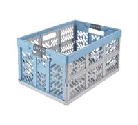 keeeper Sturdy Professional Folding Box With Soft-Touch Handles, 54 X 37 X 28 Cm, Ben Eco Line, Blue (Eco Sky Blue)