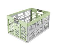 keeeper Sturdy Professional Folding Box With Soft-Touch Handles, 54 X 37 X 28 Cm, Ben Eco Line, Green (Eco Grass Green)