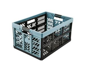 Keeeper Tough Nordic Blue Plastic Large Foldable Storage Crate (H)37Cm (W)28Cm (D)54Cm