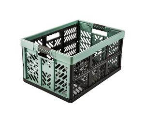 Keeeper Tough Nordic Green Plastic Large Foldable Storage Crate (H)37Cm (W)28Cm (D)54Cm