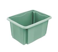 keeeper Turn Around Stacking Box, 38 x 28.5 x 20.5 cm, 15 L, Emil, Nordic Green