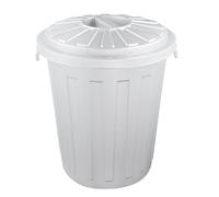 Keeeper Universal Bin with Lockable Lid, Sturdy Plastic (PP), Maxi-Bin, 23 l, Silver